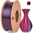 thumbnail image 1 of Multicolor 3D Printer Filament,Dual/Tri Color 1.75mm PLA Silk Shiny Printing Filament,250g(0.55lbs) Fit Most FDM 3D Printer, 1 of 6