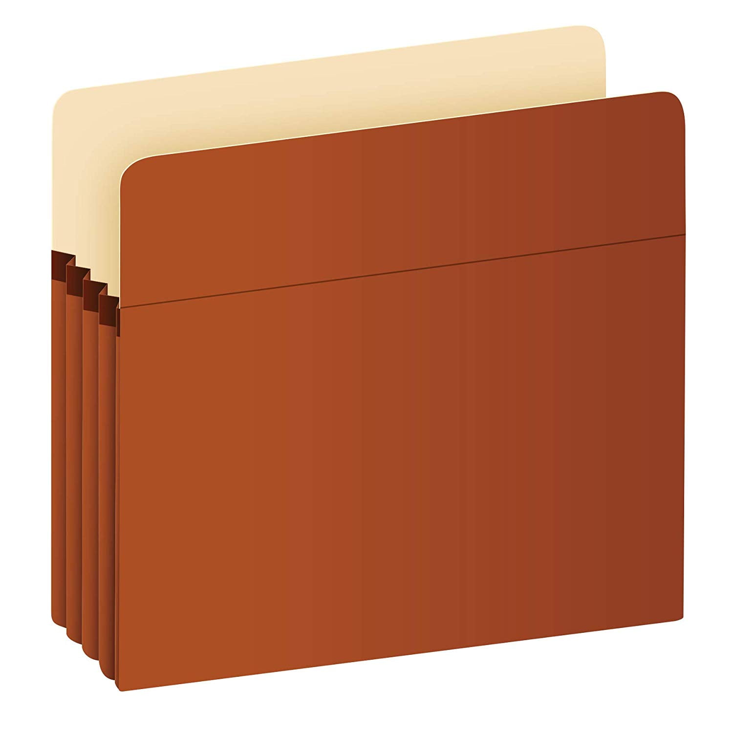 Expanding File Pockets, Letter Size, Redrope, 3.5" Expansion
