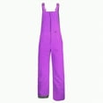 thumbnail image 6 of HCNTES Children's Insulated Snowsuit Bib Overalls Kids Adjustable Strap Design for Skiing Winter Activities(A-Purple,7-8 Years), 6 of 9