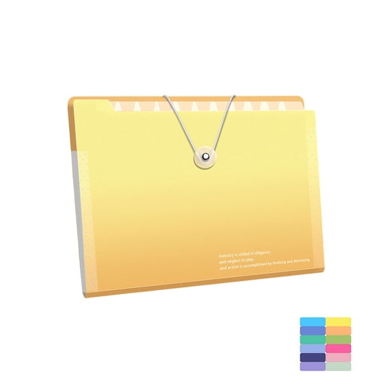 Guozer A4 File Folders for Documents Waterproof Paper Wallet Expanding File Folder Paper Storage Organizer School Supplies for Teachers