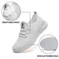 thumbnail image 3 of HOBIBEAR Running Shoes Women Arch Support Workout Sneakers Lace up Tennis Shoes White US 8.5, 3 of 6