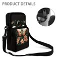 thumbnail image 5 of Psesaysky Moth Moon Floral Cross Body Bags, Lightweight Stretch Polyester Sling Satchel for Daily Commute and Travel, 5 of 7