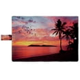 thumbnail image 3 of PKQWTM Sunset Birds at Rebak Island Palm Tree Book Cover Book Protector Book Sleeve Book Pouch Book Bag 6x9 inch, 3 of 4
