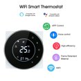 thumbnail image 4 of Régulateur de Température à Sec Thermostat de Chauffage Chaudière à Gaz Programmable Écran Tactile LCD avec Commande Vocale Rétro-Éclairage Compatible avec Echo/ Home/IFTTT, 4 of 7
