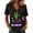 Black, variant on Womens Halloween Shirts V Neck Tee Short Sleeve Zombie Hand Rising From Graveyard Graphic Casual Spooky Party Top,Black(XXXL)