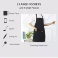 thumbnail image 4 of 2 Pzs Mandil Delantal Cocina Chef Multiusos Ajustable, 4 of 5
