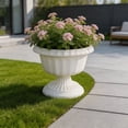 thumbnail image 6 of Plastic Planter Pot for Indoor Outdoor, Vintage Style Decorative Flower Pot with Drainage Holes, Lightweight Hydroponic Tower Plant Container for Home Patio Garden, 6 of 6