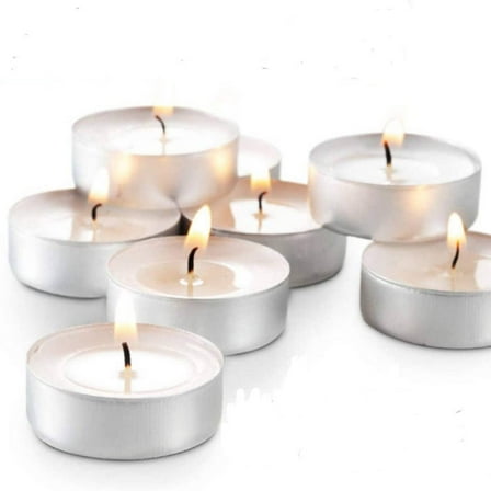 Tealight Candles White Unscented: 8CT