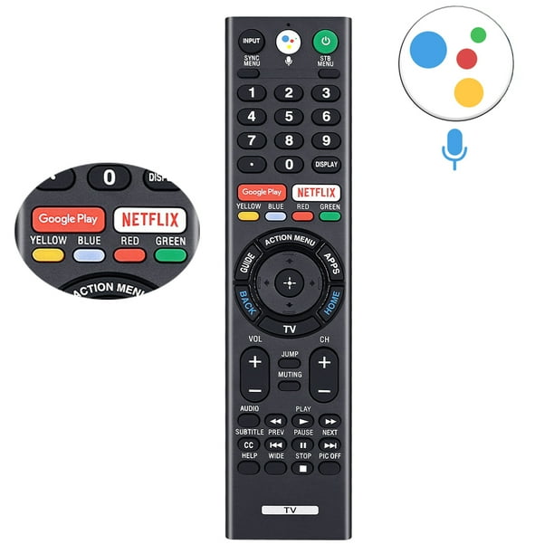 Universal Voice TV Remote Control Replacement for Sony Bravia 4K Smart TV