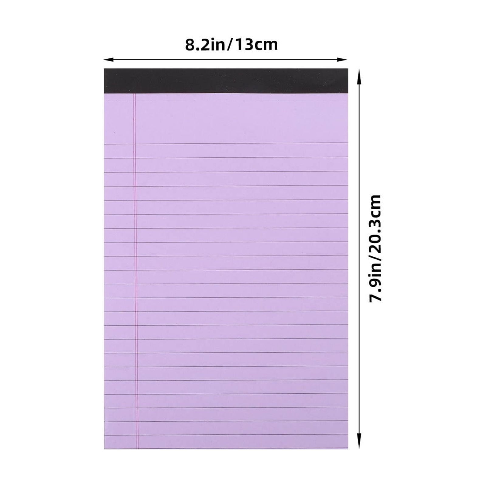 HEMOTON Hemoton 4Pcs Lined Legal Pad for Office Tearable A5 Memo Pad Multi Function Notebook Office Supplies