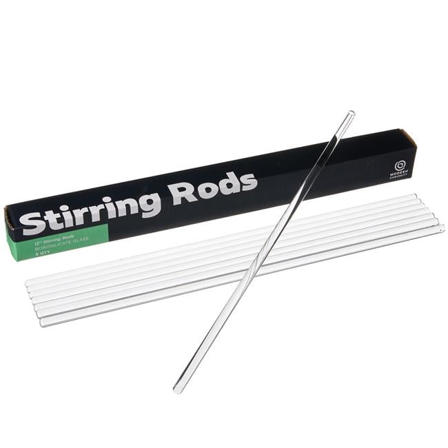8Pack of Glass Stirring Rods, 12Inch Length Great for Mixing Liquids and Solids Made from