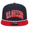 thumbnail image 2 of Men's New Era Navy USMNT Throwback Golfer Snapback Hat, 2 of 5