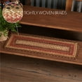 thumbnail image 3 of VHC Brands Ginger Spice Stair Tread, Jute Blend, Rect, Orange Red Tan, 8.5 x 27 inches, 3 of 5