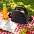 thumbnail image 5 of Insulated Lunch Bag for Women | Black Lunch Bag with Crossbody Strap | Women's Lunch Bag for Work and School, 5 of 6