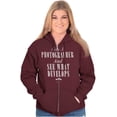 thumbnail image 3 of Kiss A Photographer See What Develops Zip Up Hoodie Men's Women's Brisco Brands M, 3 of 6