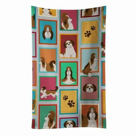 Carolines Treasures MLM1117KTWL 25 x 15 in. Unisex Lots of Shih Tzu Kitchen Towel