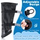 thumbnail image 4 of Zapatos de tubo largo para perros, impermeables y a prueba de nieve, zapatos para perros medianos y grandes, botas de lluvia generales (negro, XL), 4 of 5