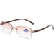 thumbnail image 1 of Gafas de presbicia con zoom inteligente y antiluz azul, de borde cortado, modernas, con doble luz, para cerca y lejos, de doble propósito, para hombres y mujeres, gafas antiguas, 1 of 4