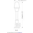thumbnail image 6 of Pactrade Marine All-Round Fold Down Stern Anchor Light Aluminum Pole, 6 of 7