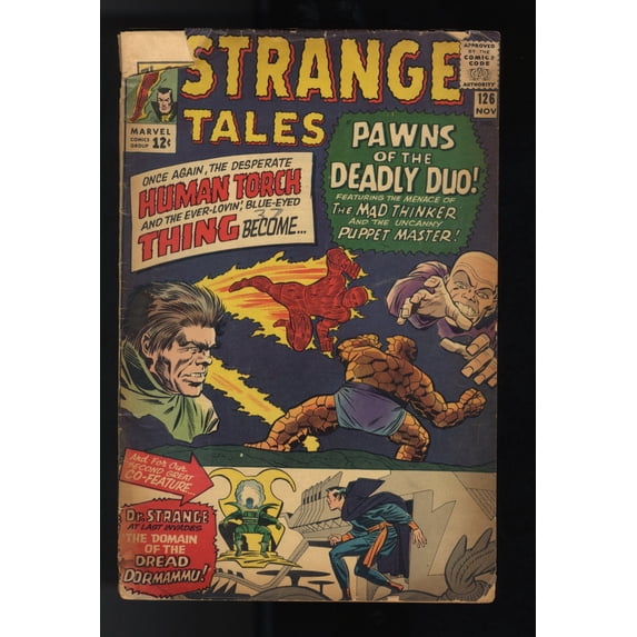 Strange Tales #126 GD+ 2.5 1st Appearance Clea Dormammu! Comic Book
