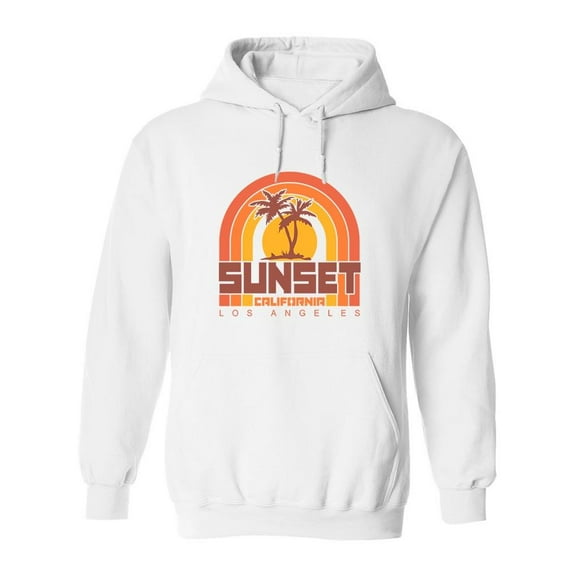 Sunset California La Hoodie Men -Image by Shutterstock, Male 5X-Large