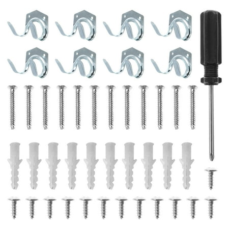 

Hemoton 1 set of Double Hanger Holder Tool Storage Hook Coat Umbrella Hanging Hook