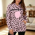 thumbnail image 5 of TGPMGRZ Pet Pouch Hoodie for Women with Kangaroo Pocket Cat Dog Carrier Hoodies Leopard Printed, 5 of 7