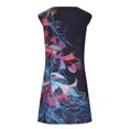 thumbnail image 4 of SMihono Robe d'Été Grande Taille pour Femmes 2023 Été Confortable Mode Décontractée Sans Manches Col en V Imprimé Robe Moulante, 4 of 5