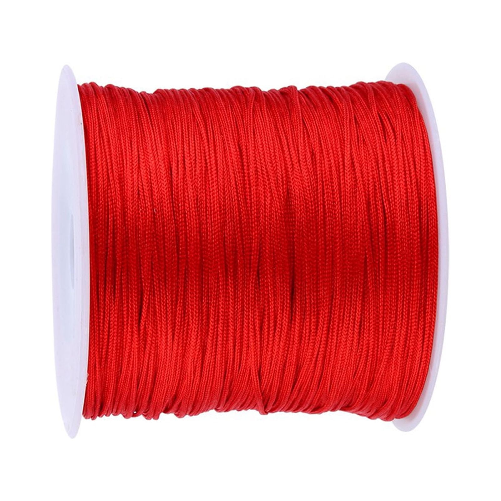 ANGGREK Satin Nylon Trim Cord, 0.8mm Beading String Red Chinese Knotting  Cord Nylon Cord Satin String, for Bracelet Jewelry Making Macrame Waxed  Trim Cord Necklace Bulk Beading Thread, 110 Yards 