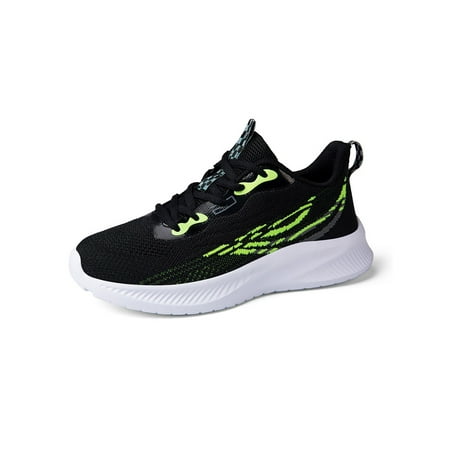 

Fangasis Women Sneakers Mesh Running Shoes Low Top Sneakers Fitness Trainer Shoes Breathable Wedge Sneaker Ladies Walking Shoe Wide Width Black Green 5