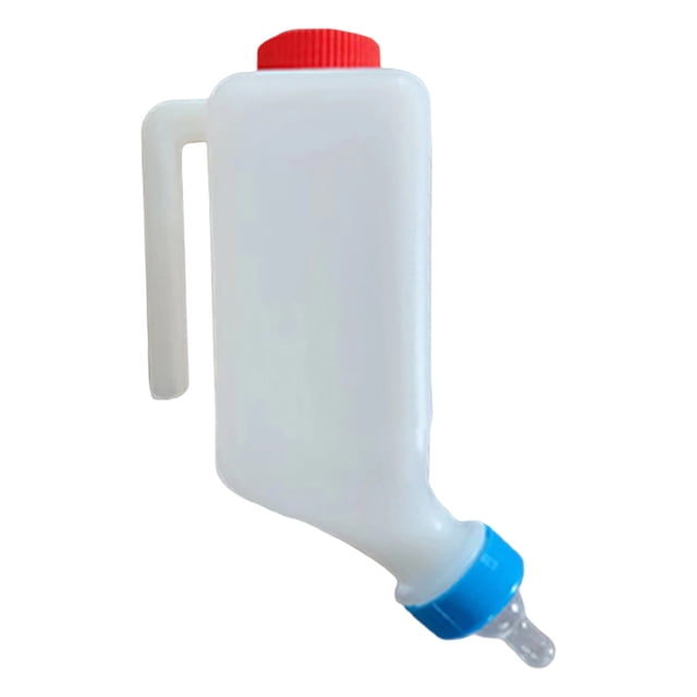 Livestock Nursing Bottle with Measurement Scale and Soft Nipple for Easy Feeding