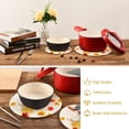 thumbnail image 6 of SKYSONIC Autumn Chihuahua Dog Pot Holders Trivets, 2 Pcs Heat Resistant Trivets,Fall Maple Leaves Cotton Thread Weave Mats for Hot Pads Pans Pot Bowl Teapot for Kitchen Decor, 6 of 7