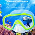 thumbnail image 2 of Set de snorkel KUYOU para niños con máscara de buceo antivaho y goggles de natación, 2 of 7