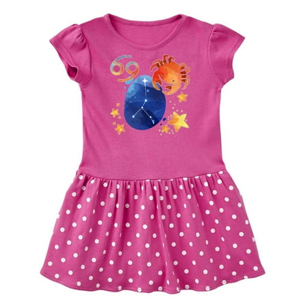 

Inktastic Cancer Crab Constellation Zodiac Sign Illustration Gift Baby Girl Dress