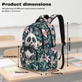thumbnail image 6 of Bulopur Green Floral Panda Print Kids Backpack Set 4 Pcs Waterproof Durable Kids School Bag with Lunch Box, Pencil Case and Water Bottle Cover for Animal Theme Kids, 6 of 7