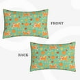 thumbnail image 2 of Sikiie Cute Shiba And Pumpkins Print Plush Pillow Cover, Wrinkle-proof and Stain-resistant Pillow Protector without Pillow Core, Home Decoration-14"x20", 2 of 6