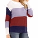 thumbnail image 1 of Suéteres para mujer Suéteres de otoño Cuello redondo Moda Manga larga Color a juego Tops sueltos Blusa de punto Odeerbi  ODB-5, 1 of 5