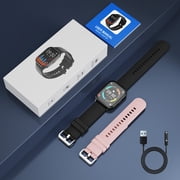 AUOSHI Smart Watch Fits for Android & Iphone (Bluetooth Answer/Make Calls), 2.01 inch IP68 Waterproof Tracking Fitness, Sleep Monitor/Pedometer/Calories,Multiple Sports Modes,Black