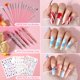 thumbnail image 4 of Kit de uñas postizas acrílicas Qinzave con puntas de ataúd transparentes, 4 of 8