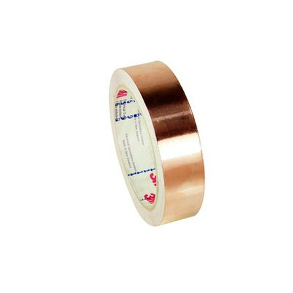 1181-1/4inX18YD-2.6 Mil Copper Foil-Conductive Acrylic-on Liner - (Pack of 1)