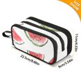 thumbnail image 4 of FORMRS Pencil Case with 3 Compartments Zipper Pouch, Elementary School Level and up, Watermelon Pattern, 4 of 8