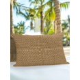 thumbnail image 6 of Outdoor Pillows Waterproof, Farmhouse Bedding Throw Pillows with Insert for Couch Sofa Bed, Country Chic Plaid Gingham Burlap Texture 12x20 Inch Pillowcases Decorative Camping Patio Pillow Set of 1, 6 of 8
