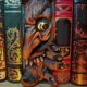 thumbnail image 1 of Asomando estantería Sujetalibros personalizados, estantería divertida de terror Decoraciones de tablilla para coleccionar álbumes Revistas marrón BLESIY Escultura de estantería, 1 of 7