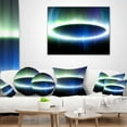 thumbnail image 4 of Designart Large Blue Oval Fractal Light - Abstract Throw Pillow - 16x16, 4 of 5