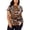 Brun - Or, variante sur I.N.C T-Shirt Graphique à Imprimé Animal pour Femmes, Marron, Grande Taille, 0X