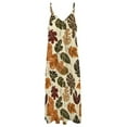 thumbnail image 4 of Autumn Harvest Maple Leaves Thanksgiving Fine Art Sleeveless Dress Summer Dress Woman 2025, 4 of 7