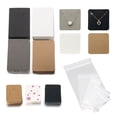 thumbnail image 2 of 50pcs/lot 3.8x4.8cm Solid Kraft Paper for Jewelry Display Packing Black, 2 of 6