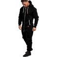 thumbnail image 2 of LAICAIW Combinaison à Capuche pour Hommes, Pyjama une Pièce à Fermeture Éclair, Combinaison de Jogging, 2 of 6