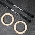 thumbnail image 2 of NEXO Fitness Wooden Gymnastic Rings - High-Quality Straps with Measurements - Bodyweight Workouts, 2 of 3