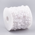 thumbnail image 3 of 1roll Plastic Imitation Pearl Beaded Trim Garland Strand Great for Door Curtain Wedding Decoration Material Heart and Round White 9x9mm and 3mm about 60m/roll, 3 of 3